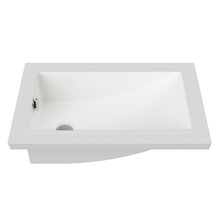 430mm White Rectangular Ceramic Undermount Basin